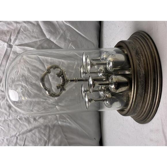 Lenox Other - Vtg Taunton Silversmith Lenox Silverplate Regency Style Cordial Glasses Set of 6